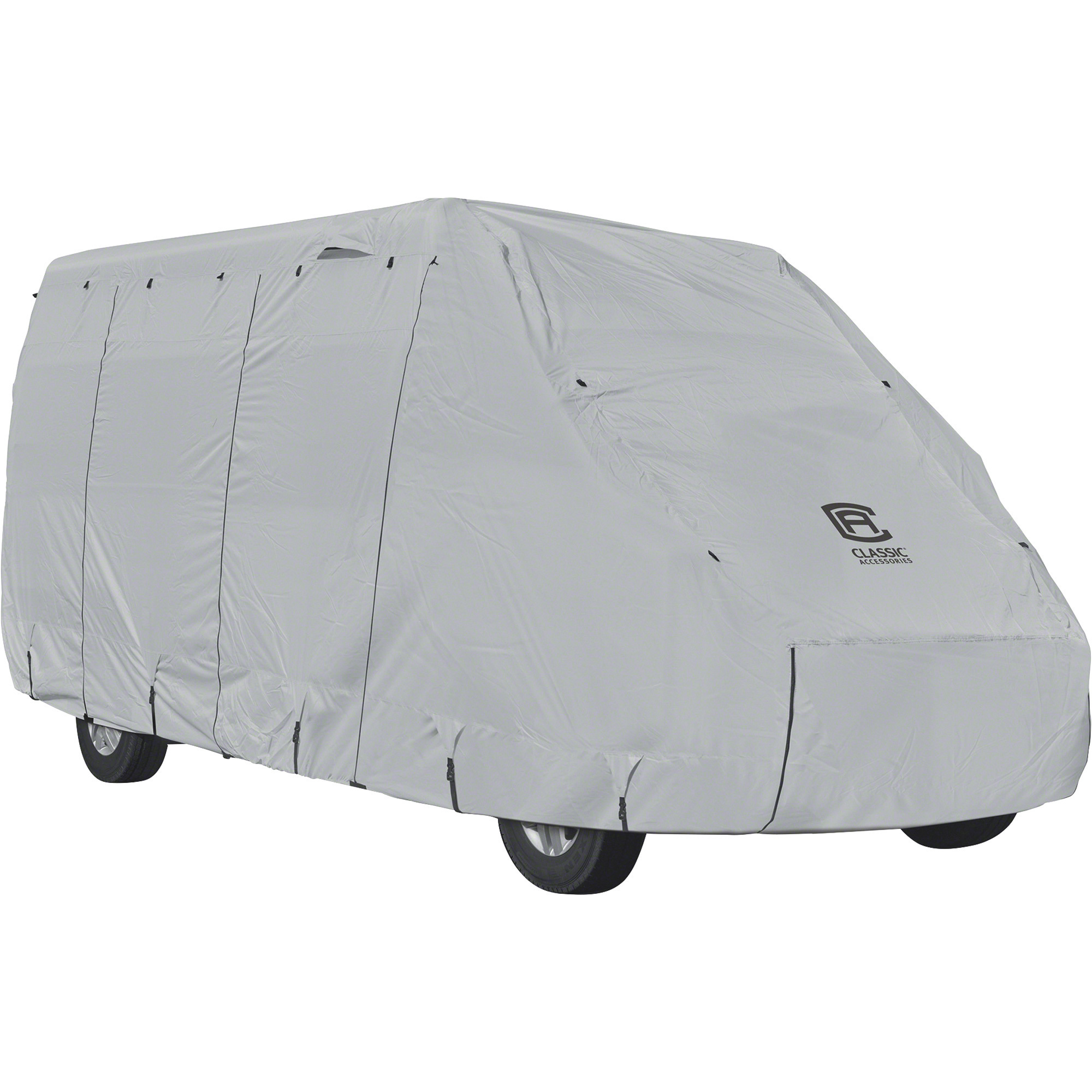 Classic Accessories PermaPRO Class B RV Cover, Gray, Fits 23ft.L-25ft.L x 128in.H Class B RVs, Model# 80-415-161001-RT